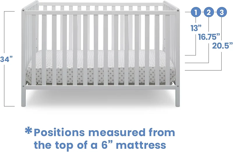 Delta Children Heartland 4-in-1 Convertible Crib - Greenguard Gold — image 6