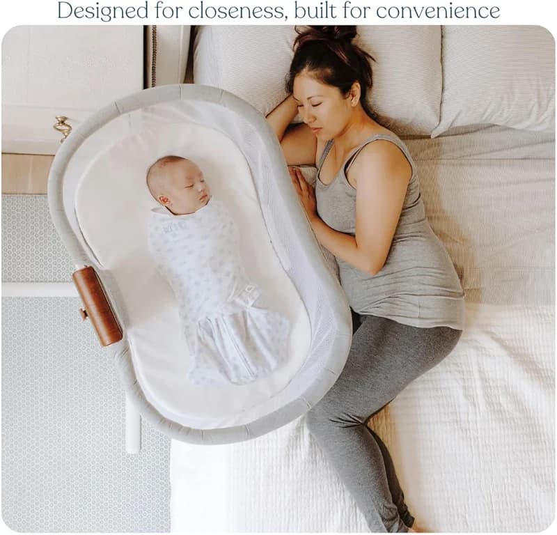 HALO BassiNest Luxe Swivel Sleeper - Over-Bed Baby Bassinet with 360° — image 6