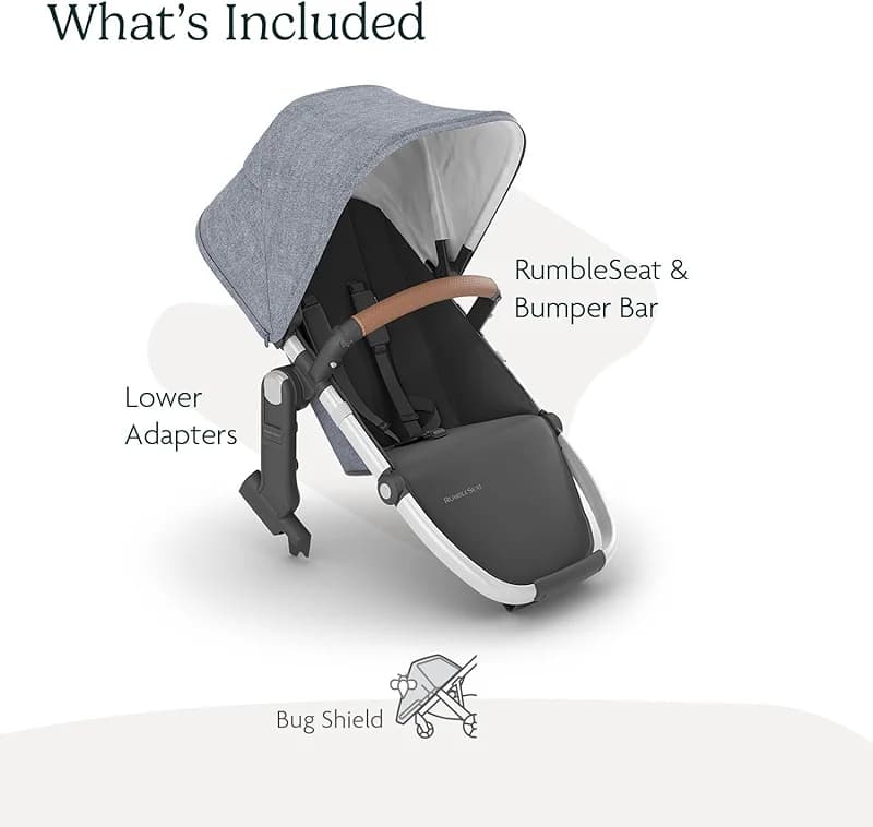 UPPAbaby RumbleSeat V2+ Second Lower Seat/Compatible with Vista V2 and — image 3