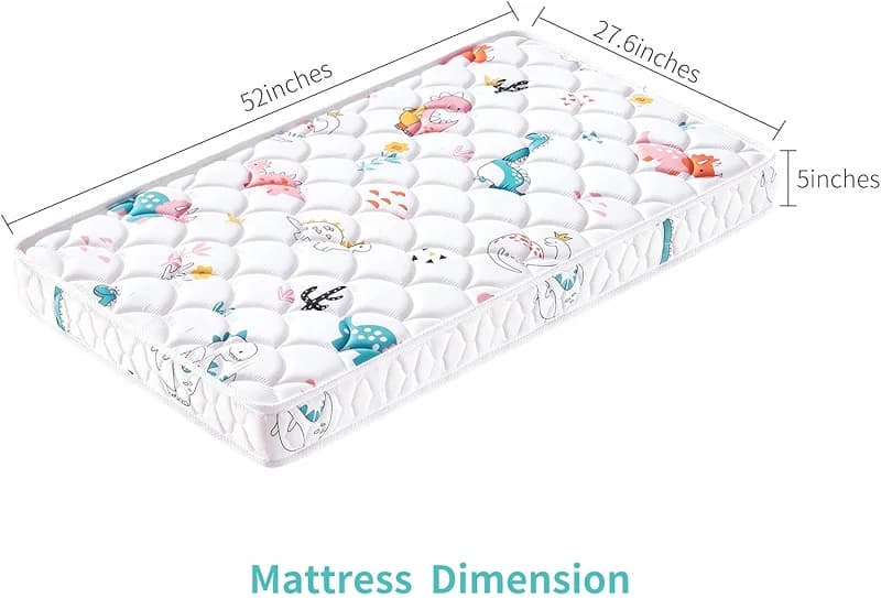 Letmxiu Premium 5" Crib Mattress and Toddler Mattress — image 8