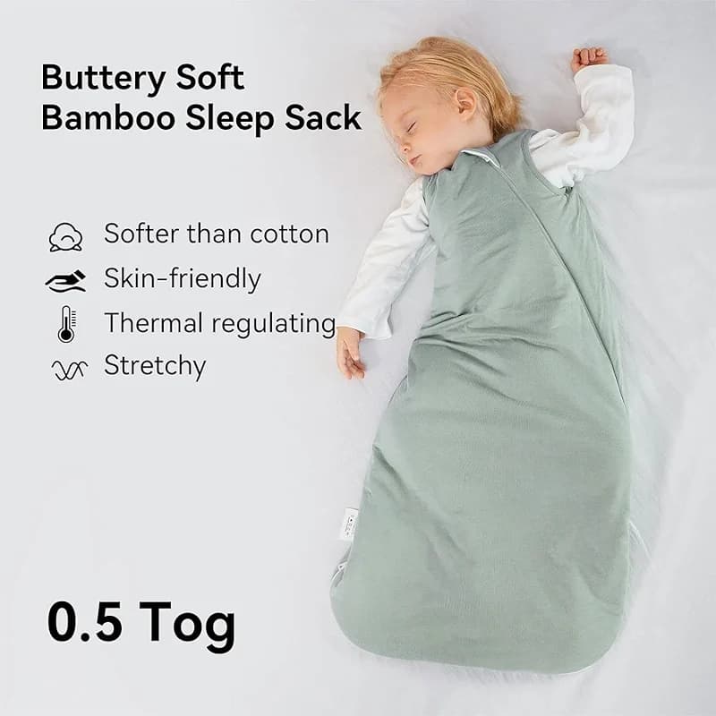 BubblePanda Rayon Made from Bamboo Sleep Sack 12-18 Months 0.5 Tog Soft — image 4