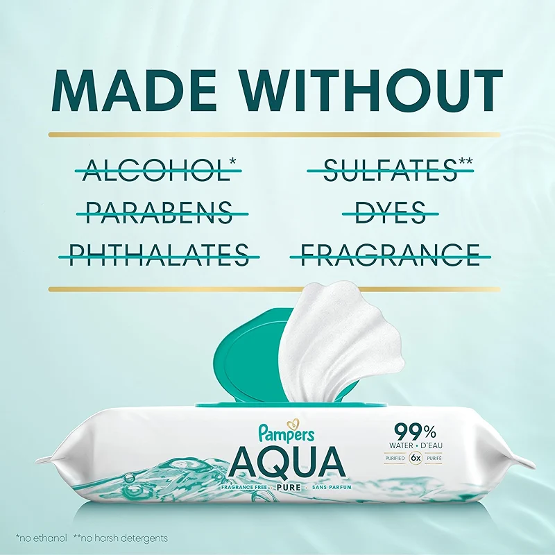 Pampers Aqua Pure Baby Wipes — image 3