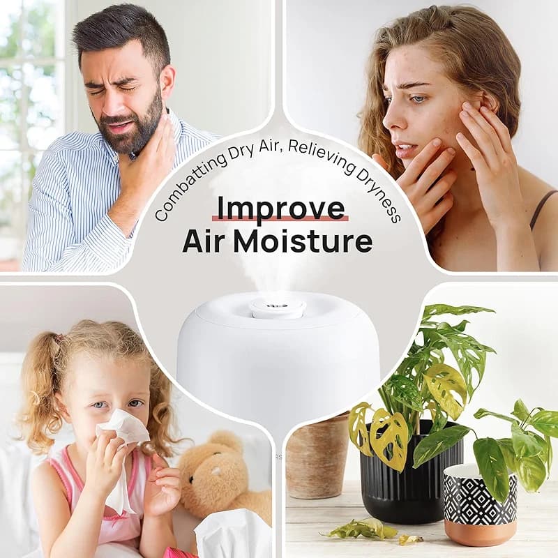 Clarston 2L Cool Mist Humidifier for Bedroom with 360° Adjustable Nozzle — image 6