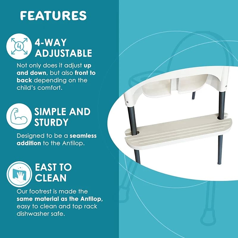 White IKEA High Chair Foot Rest — image 4