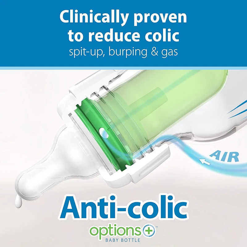 Dr. Brown's Natural Flow Anti-Colic Options+ Narrow Baby Bottle — image 5