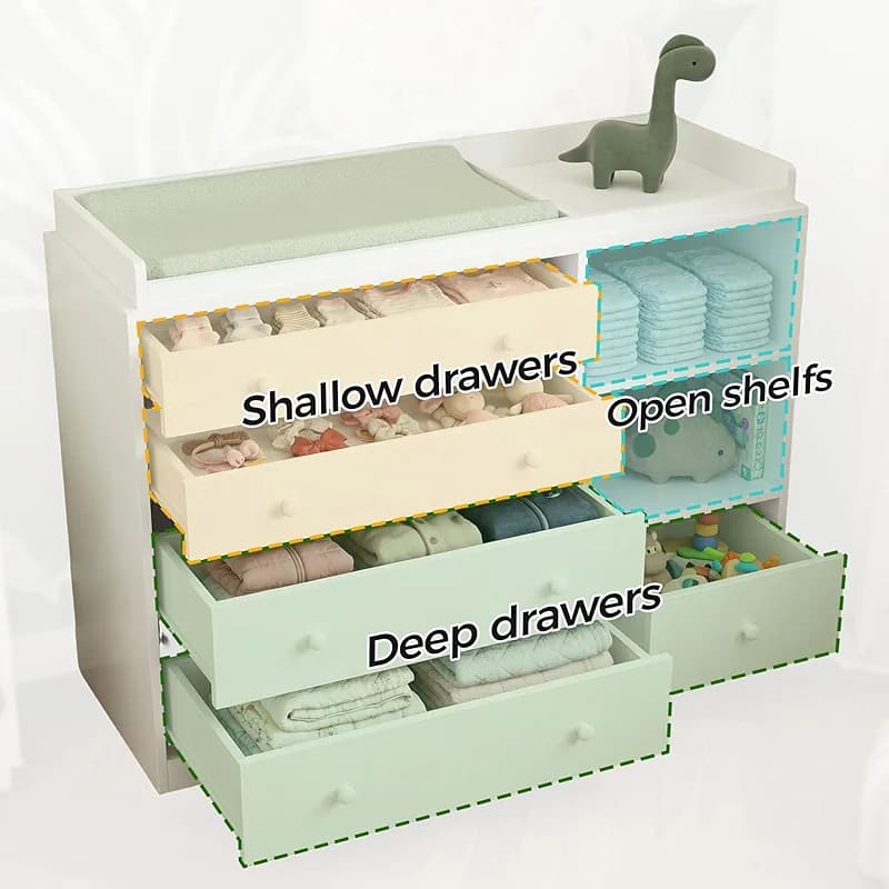 Timechee Changing Table Dresser — image 5