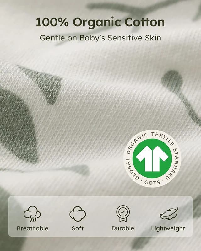 Yoofoss Baby Sleep Sack 0-6 Months Wearable Blanket for Babies 100% — image 3