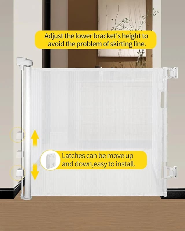 Retractable Baby Gate for Stairs – 33” Height — image 2