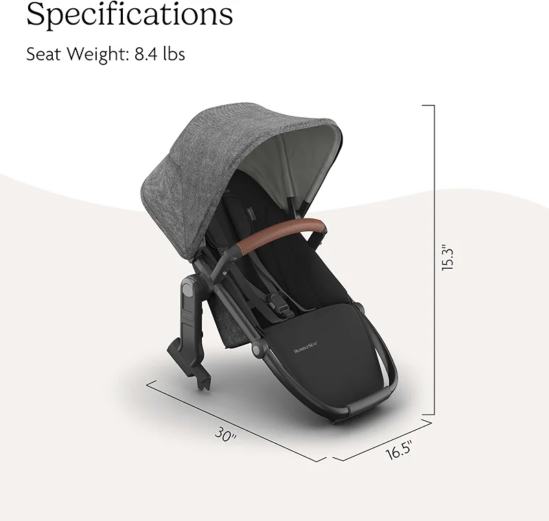 UPPAbaby RumbleSeat V3 Second Lower Seat - Compatible with Vista V2 and — image 4