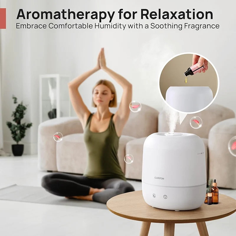 Clarston 2L Cool Mist Humidifier for Bedroom with 360° Adjustable Nozzle — image 7