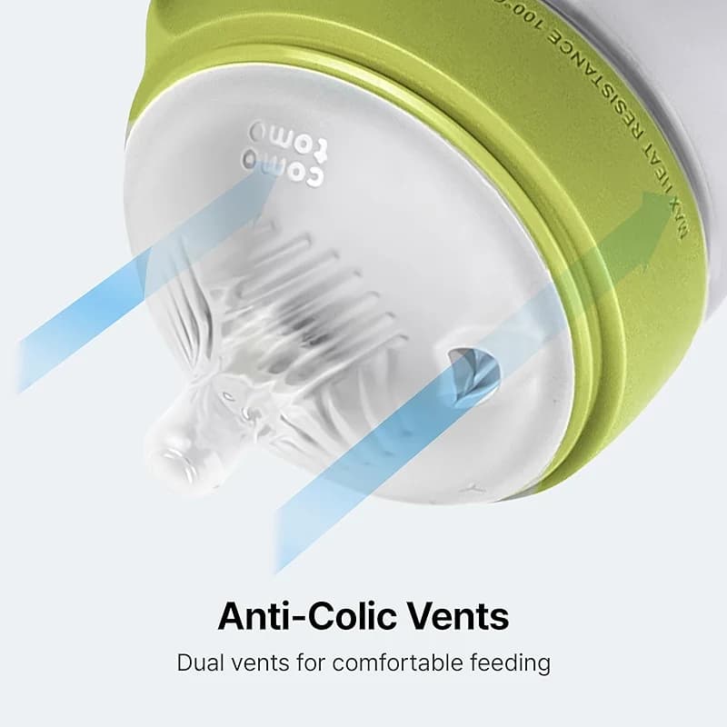 Silicone Baby Bottles Anti Colic Feeding Bundle – Comotomo Gen 2 8oz Baby — image 7
