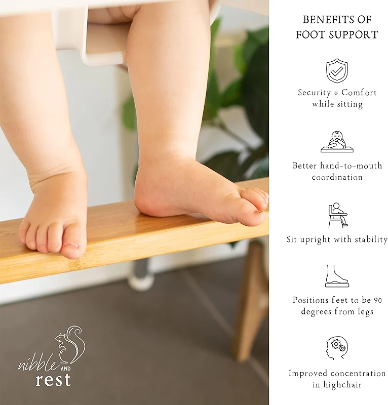 Nibble and Rest Woodsi Footsi Highchair Footrest for IKEA Antilop — image 7