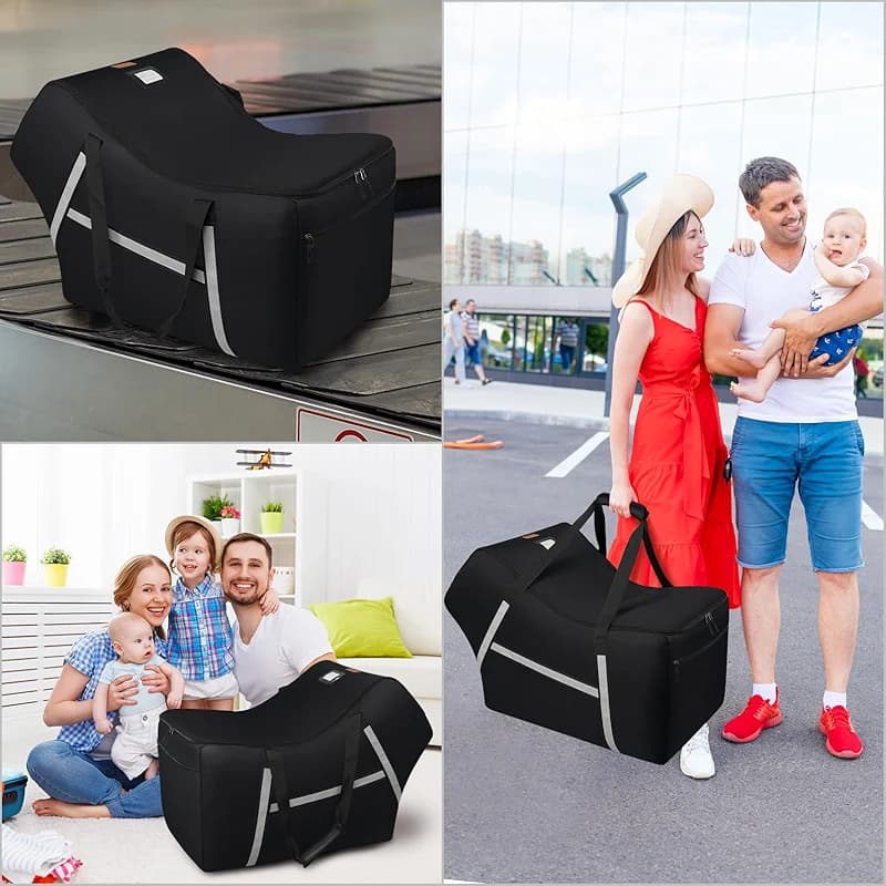 Infant Car Seat Travel Bag for Airplane Compatible with All Nuna Pipa Car — image 4