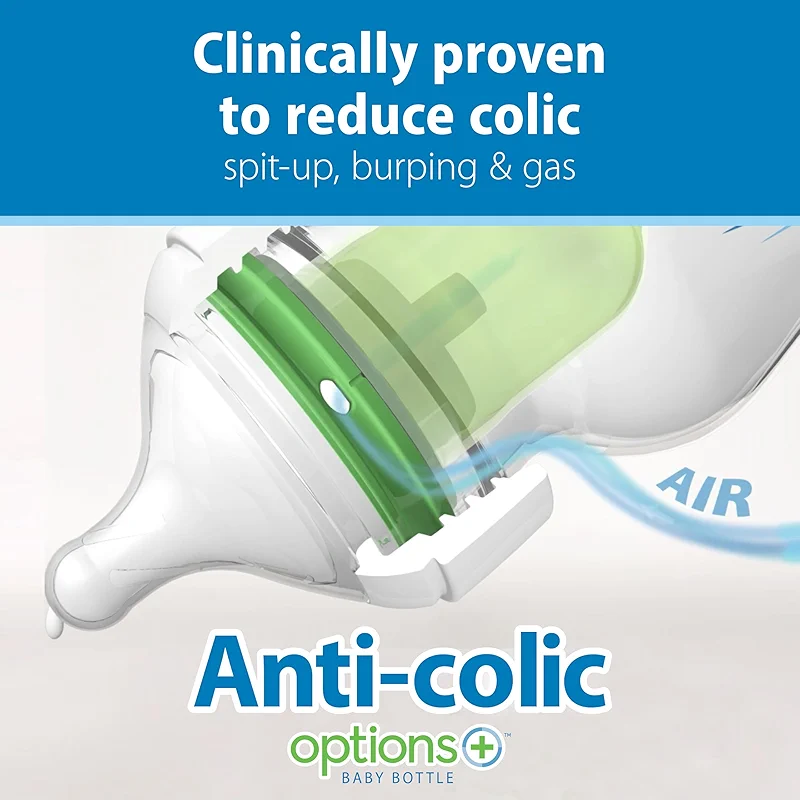 Dr. Brown’s Natural Flow® Anti-Colic Options+™ Wide-Neck Baby Bottles 5 — image 4