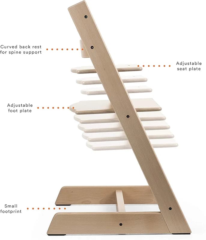 Tripp Trapp by Stokke Adjustable Wooden Natural Baby High Chair (Chair — image 4