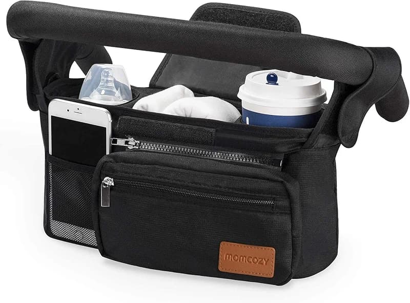 Momcozy Universal Stroller Organizer with Insulated Cup Holder Detachable — image 6