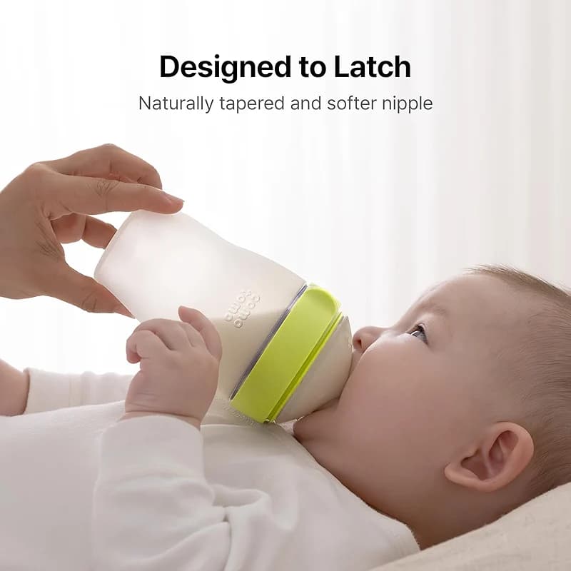 Silicone Baby Bottles Anti Colic Feeding Bundle – Comotomo Gen 2 8oz Baby — image 8