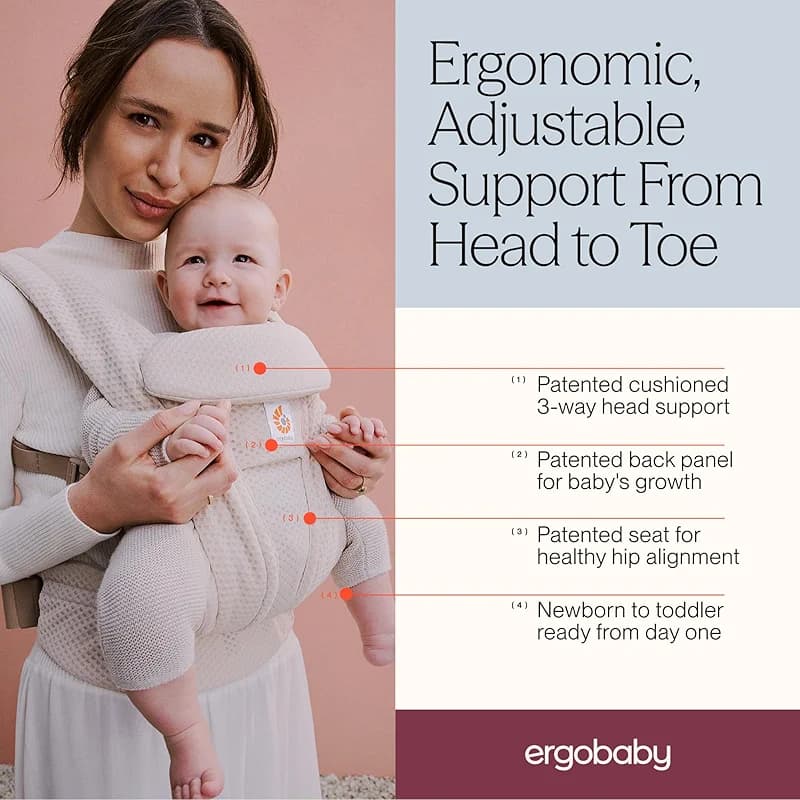 Ergobaby Omni Deluxe Baby Carrier for Newborn to Toddlers 0-48 Months — image 4
