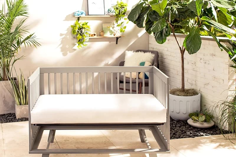 Naturepedic Organic Baby Crib Mattress - 2-Stage Lightweight Infant & — image 7