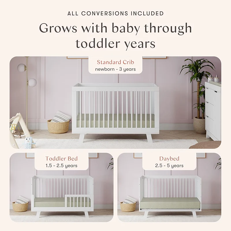 babyletto Hudson 3-in-1 Convertible Baby Crib with Toddler Bed & Daybed — image 2