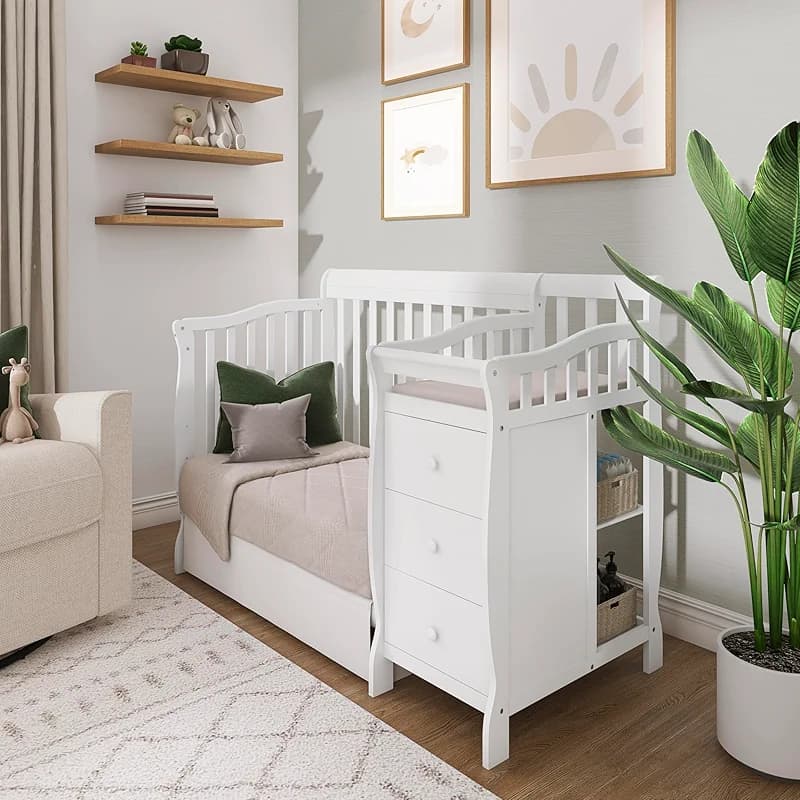 Dream On Me Jayden 4‑in‑1 Mini Convertible Baby Crib & Changer with — image 7