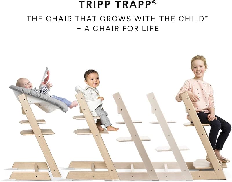 Tripp Trapp by Stokke Adjustable Wooden Natural Baby High Chair (Chair — image 2