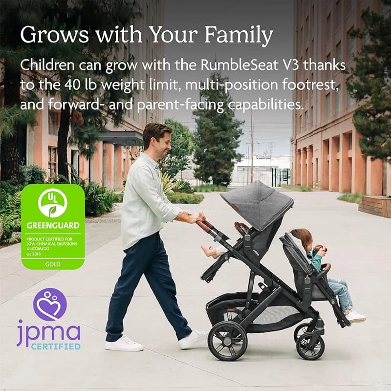 UPPAbaby RumbleSeat V3 Second Lower Seat - Compatible with Vista V2 and — image 8