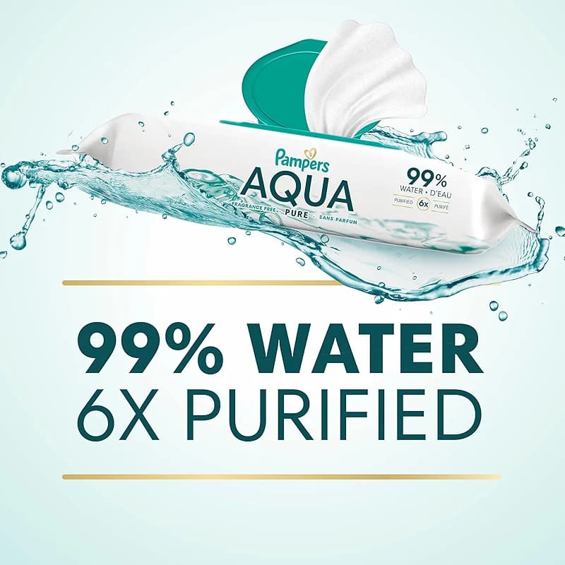 Pampers Aqua Pure Baby Wipes — image 2