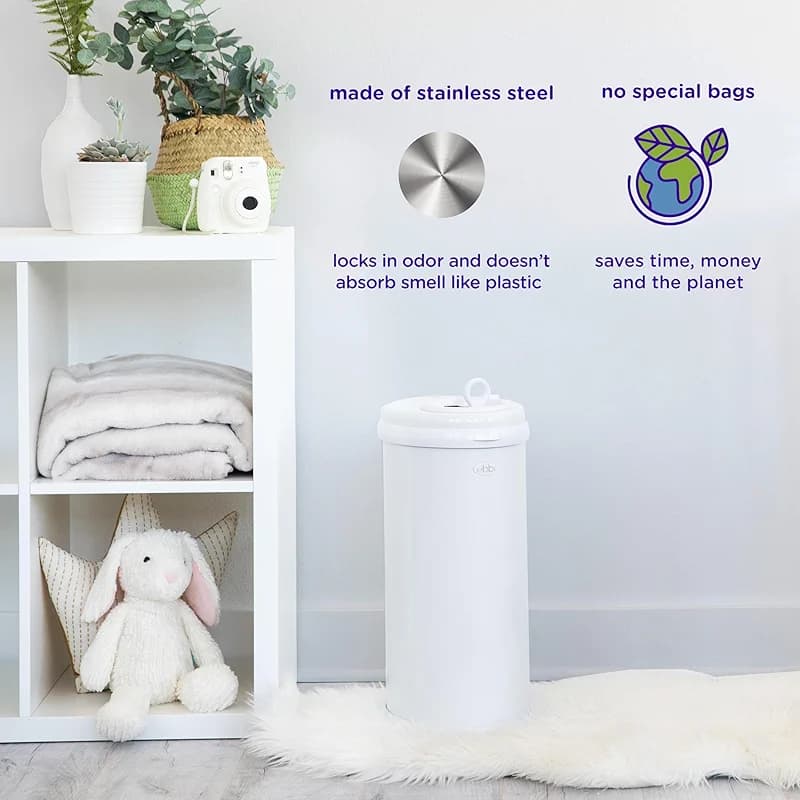 Ubbi Stainless Steel Diaper Pail — image 6