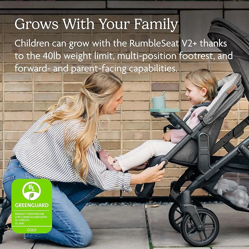 UPPAbaby RumbleSeat V2+ Second Lower Seat/Compatible with Vista V2 and — image 7