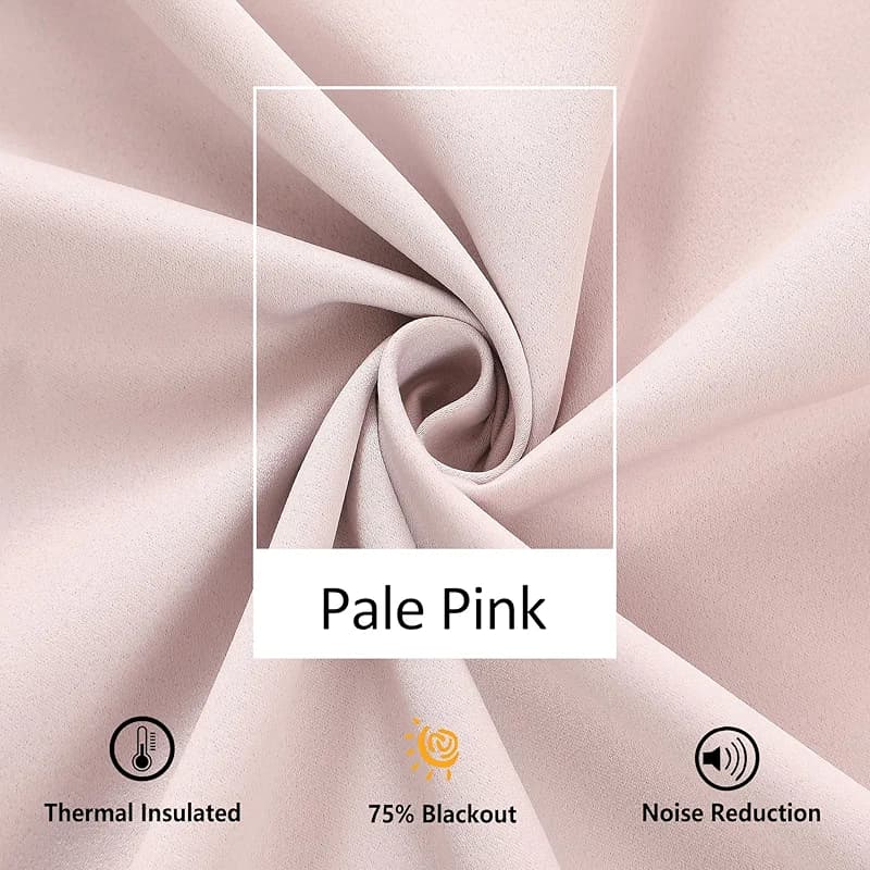 Treatmentex Pompom Blackout Curtains for Bedroom Pink Girls 84 inch Energy — image 5