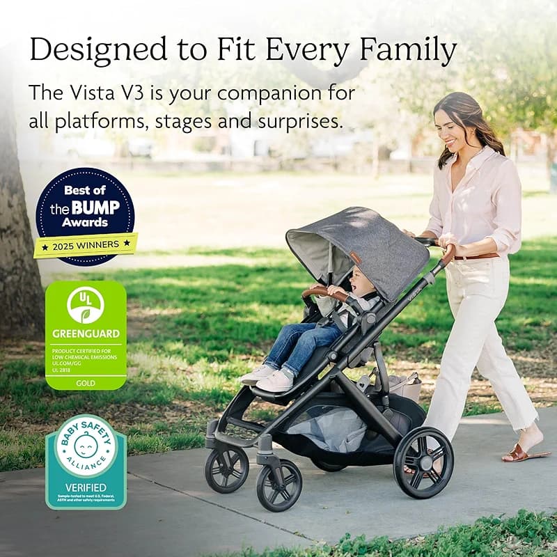 UPPAbaby Vista V3 Convertible Single-to-Double Stroller for Baby & Toddler — image 7