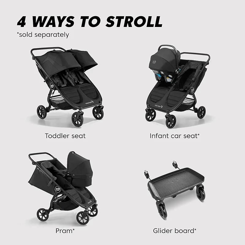 BaJogger City Mini GT2 All-Terrain Side by Side Double Stroller