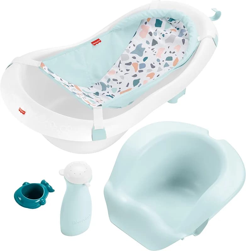 Fisher-Price Baby to Toddler Bath 4-in-1 Sling 'N Seat Tub with Removable
