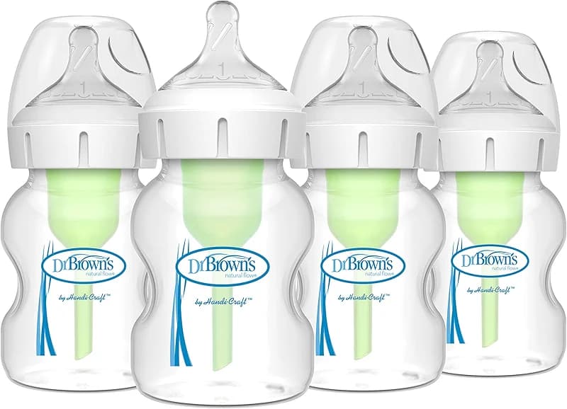 Dr. Brown’s Natural Flow® Anti-Colic Options+™ Wide-Neck Baby Bottles 5