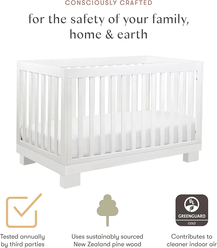 babyletto Modo 3-in-1 Baby Crib Convertible to Toddler Bed & Daybed