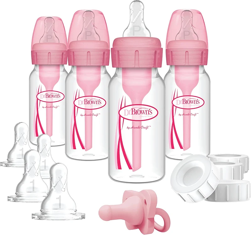 Dr. Brown's Anti-Colic Baby Feeding Set with Slow Flow Nipples