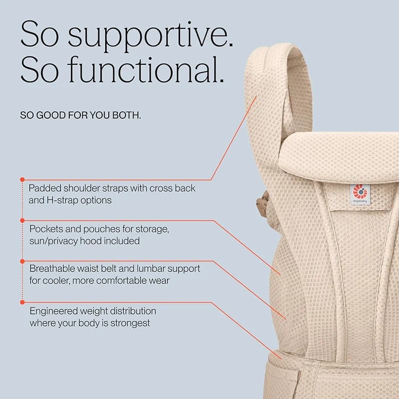 Ergobaby Omni Deluxe Baby Carrier for Newborn to Toddlers 0-48 Months