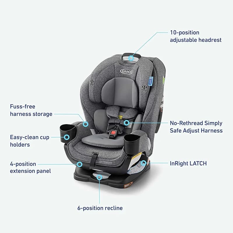 Graco Extend2Fit 3-in-1 Convertible Car Seat